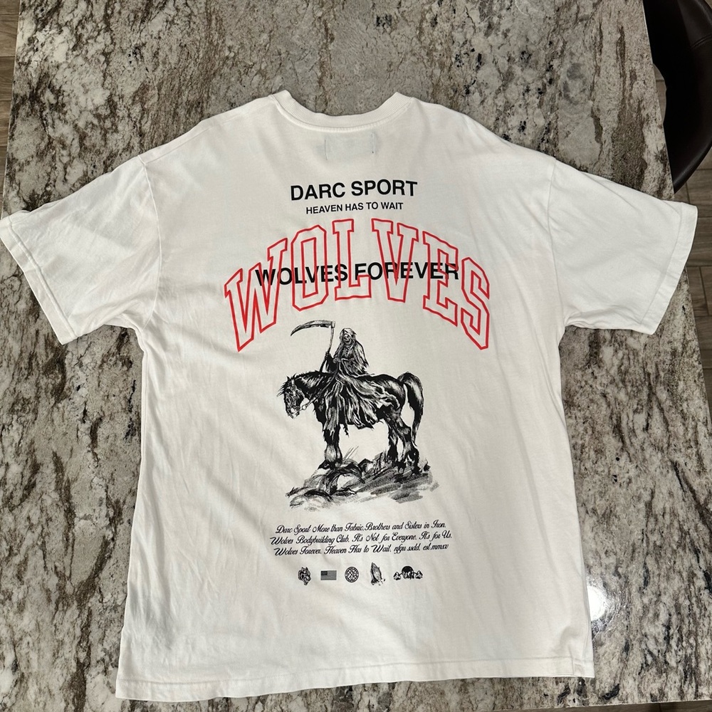 Darc Sport Heaven Has to Wait t shirt